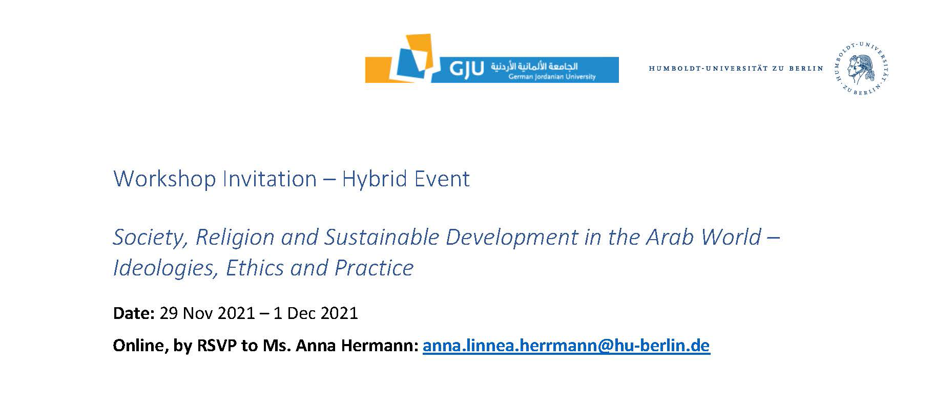 Hybrid Event Invitation Society Religion and Development in the Arab World Page 1